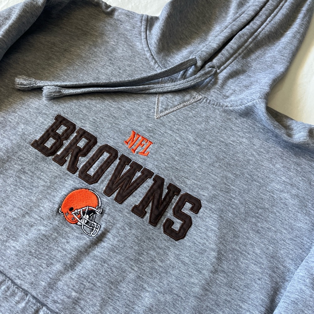 NFL Browns Gray Hoodie